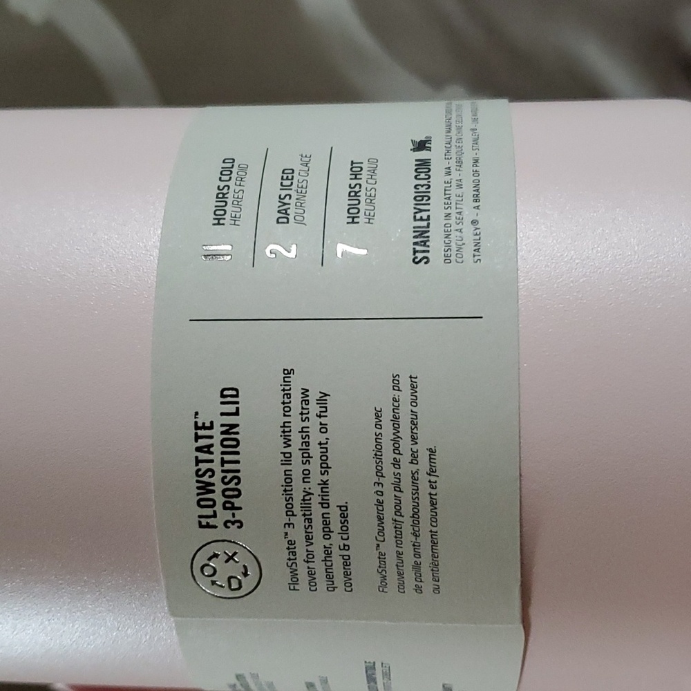 🎉HOST PICK🆕️STANLEY 40oz STAINLESS STEEL H2.0 FLOWSTATE QUENCHER TUMBLER BLOOM - Picture 9 of 10